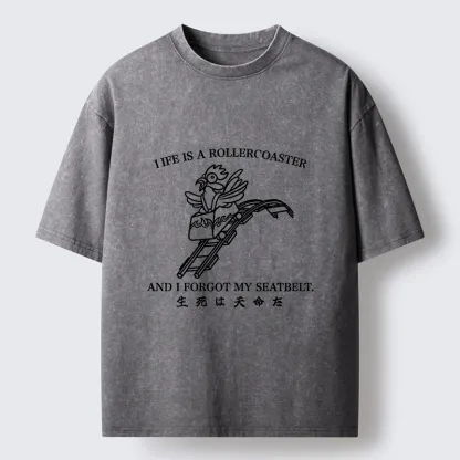 Tokyo-Tiger Life Out Of Control Washed T-Shirt