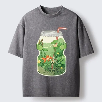Tokyo-Tiger World In A Bottle Washed T-Shirt