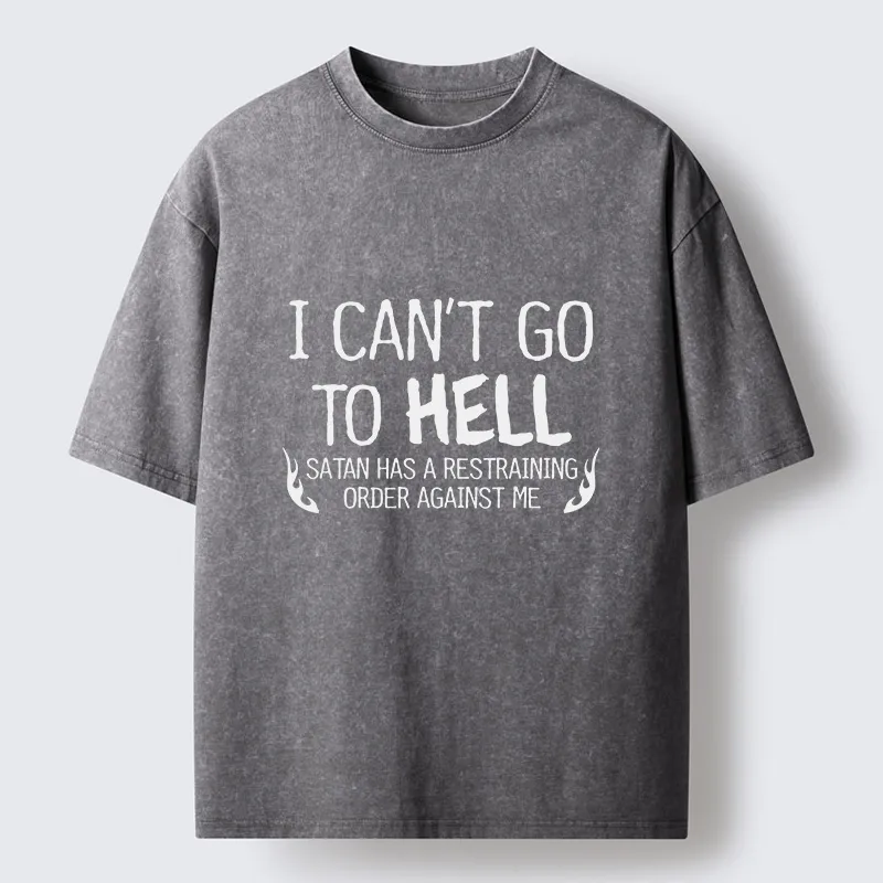Tokyo-Tiger I Can't Go To Hell Washed T-Shirt