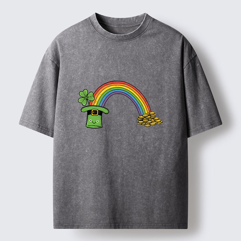 Tokyo-Tiger Rainbow Saint Patrick Washed T-Shirt