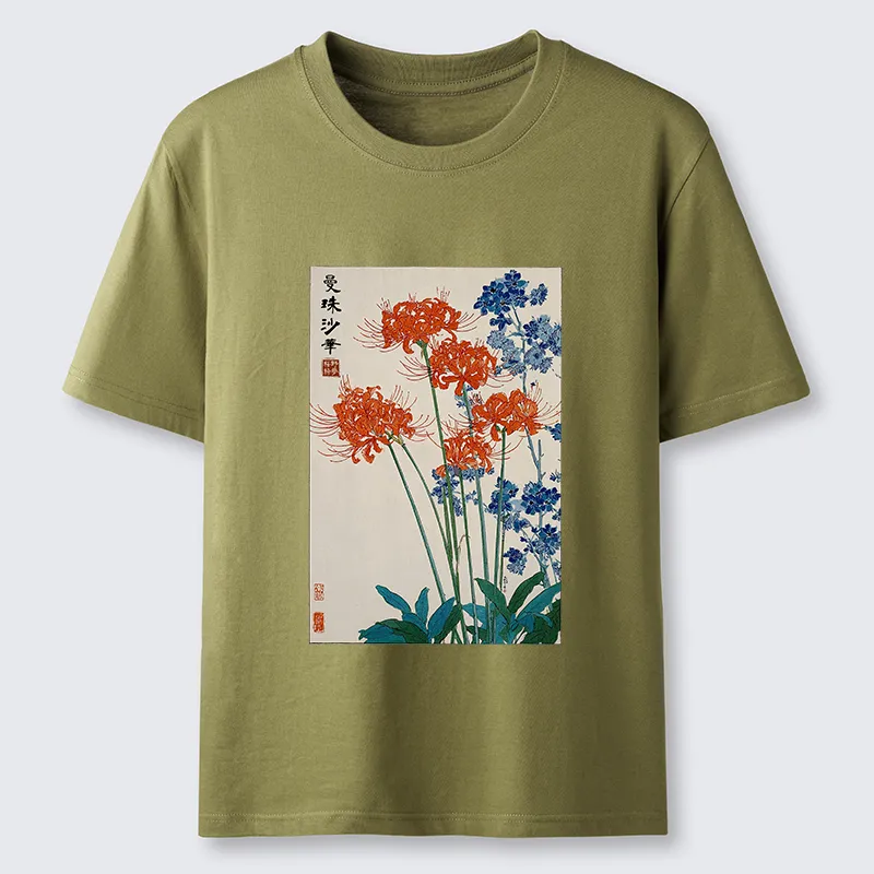 Tokyo-Tiger Red Spider Lily Bloom Classic T-Shirt