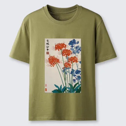 Tokyo-Tiger Red Spider Lily Bloom Classic T-Shirt