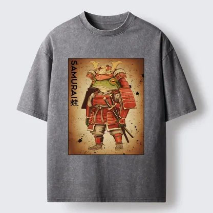 Tokyo-Tiger Frog Japanese General Washed T-Shirt