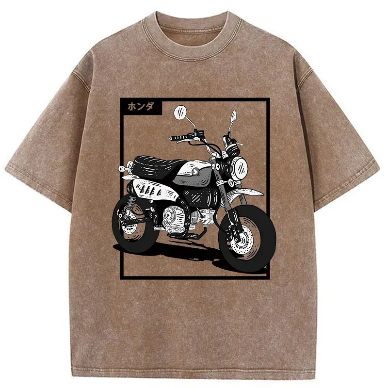 Tokyo-Tiger Japanese Motorcycle Washed T-Shirt
