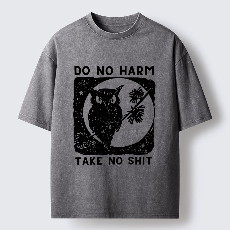 Tokyo-Tiger Owl Meme Washed T-Shirt
