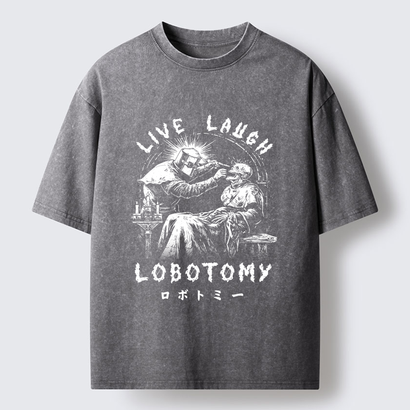 Tokyo-Tiger Live Laugh Lobotomy Washed T-Shirt