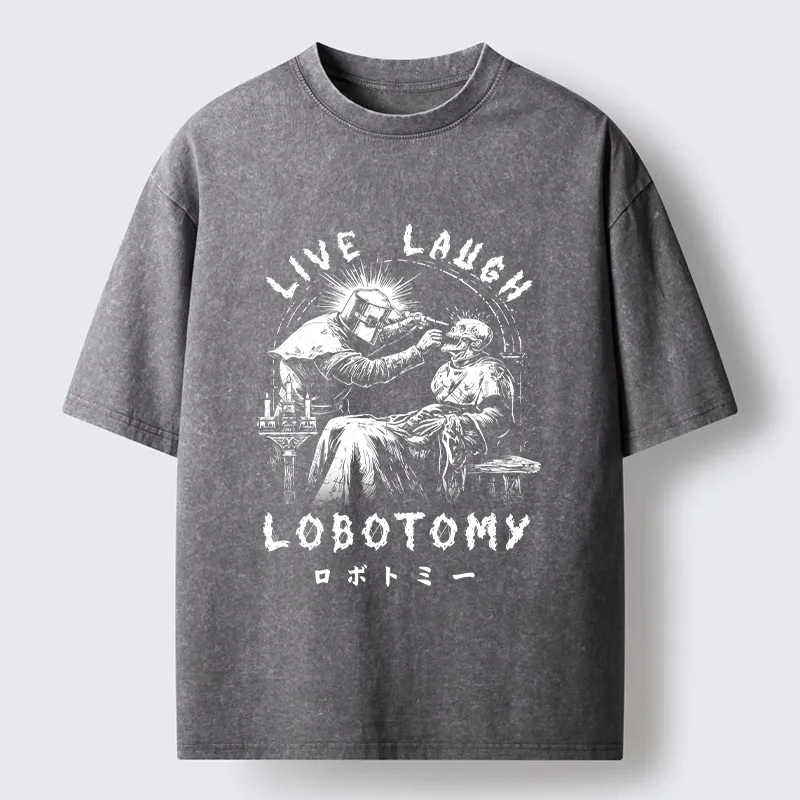 Tokyo-Tiger Live Laugh Lobotomy Washed T-Shirt