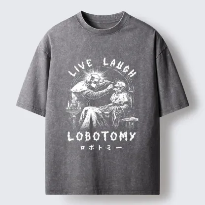 Tokyo-Tiger Live Laugh Lobotomy Washed T-Shirt