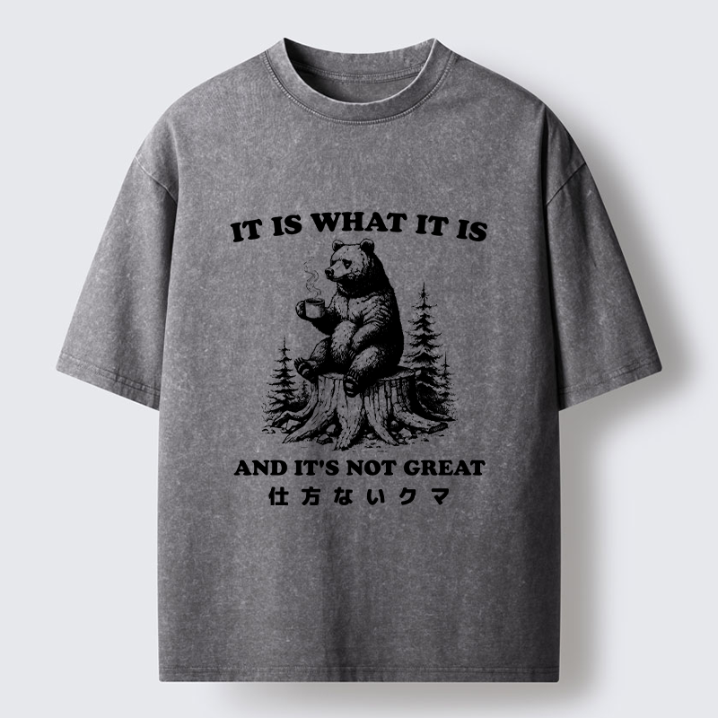 Tokyo-Tiger Melancholy Bear Washed T-Shirt