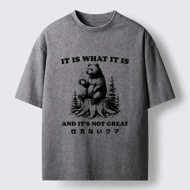 Tokyo-Tiger Melancholy Bear Washed T-Shirt