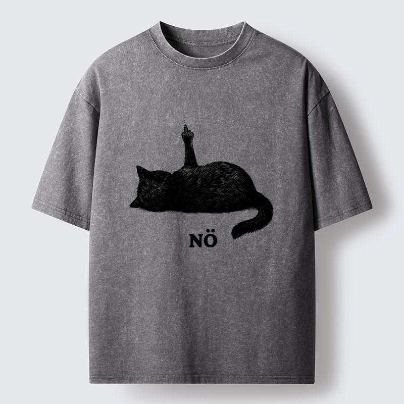 Tokyo-Tiger Cat Refused Washed T-Shirt