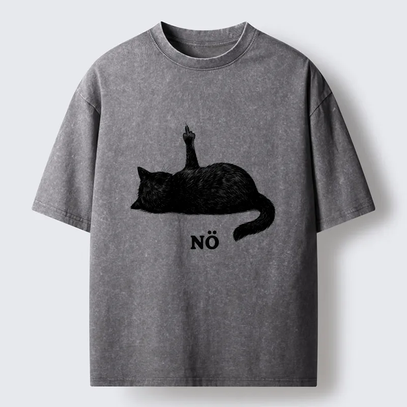 Tokyo-Tiger Cat Refused Washed T-Shirt