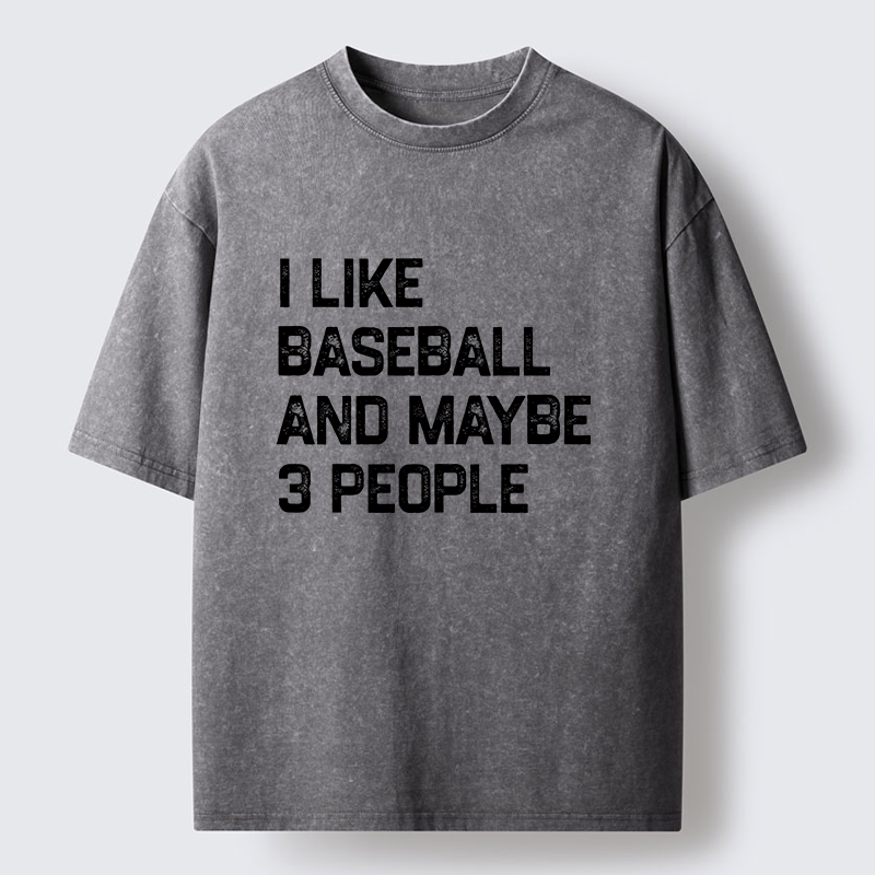 Tokyo-Tiger I Like Baseball Washed T-Shirt