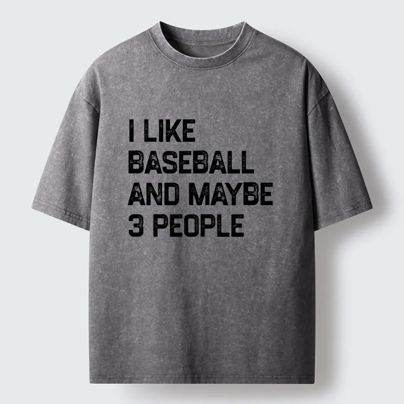 Tokyo-Tiger I Like Baseball Washed T-Shirt