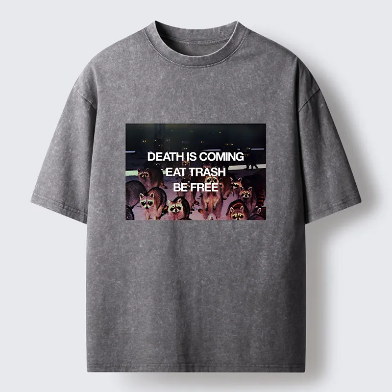 Tokyo-Tiger Groups Of Raccoons Washed T-Shirt