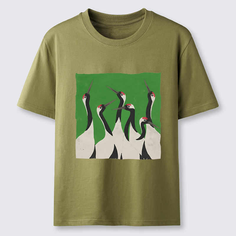 Tokyo-Tiger Crane Flock Classic T-Shirt