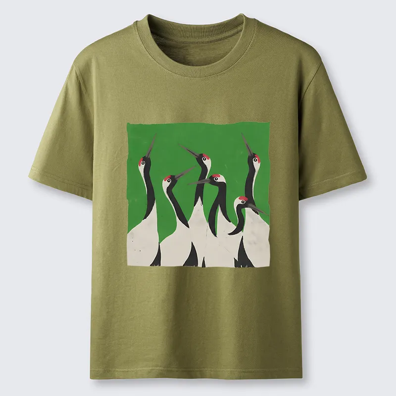 Tokyo-Tiger Crane Flock Classic T-Shirt