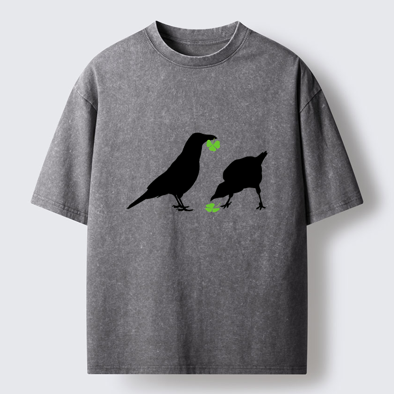 Tokyo-Tiger St. Patrick's Raven Washed T-Shirt