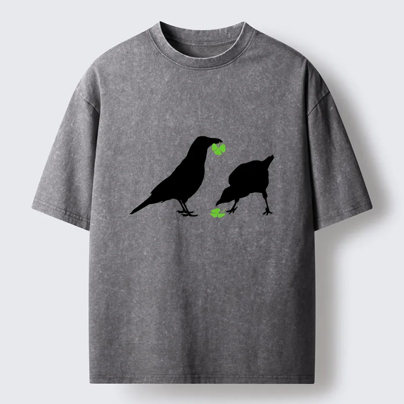 Tokyo-Tiger St. Patrick's Raven Washed T-Shirt
