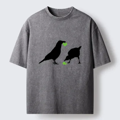 Tokyo-Tiger St. Patrick's Raven Washed T-Shirt