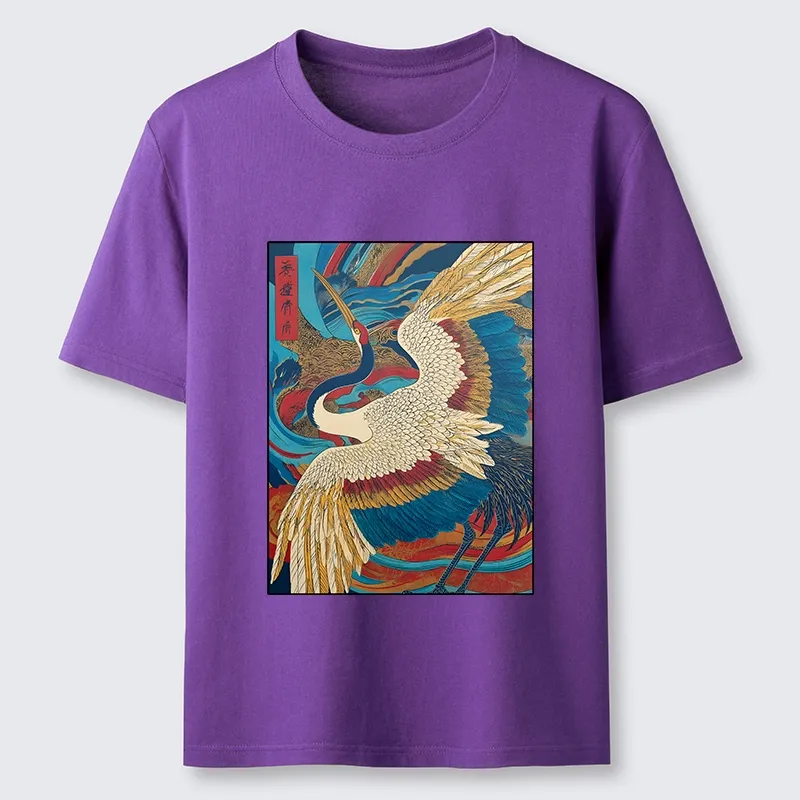 Tokyo-Tiger Retro And Gorgeous Crane Classic T-Shirt