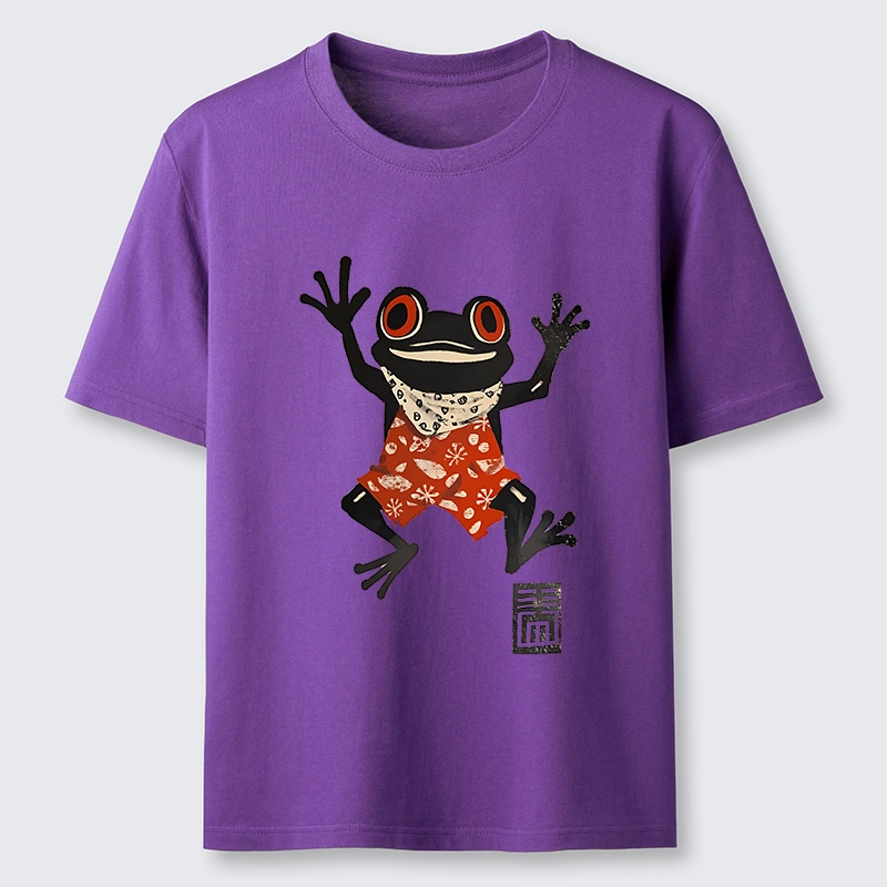 Tokyo-Tiger Japanese Happy Frog Ukiyoe Classic T-Shirt