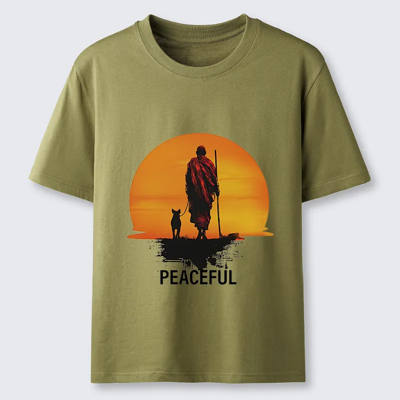 Tokyo-Tiger Monk Dog And Sun Classic T-Shirt