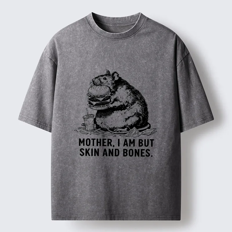 Tokyo-Tiger Obese Rat Funny Washed T-Shirt