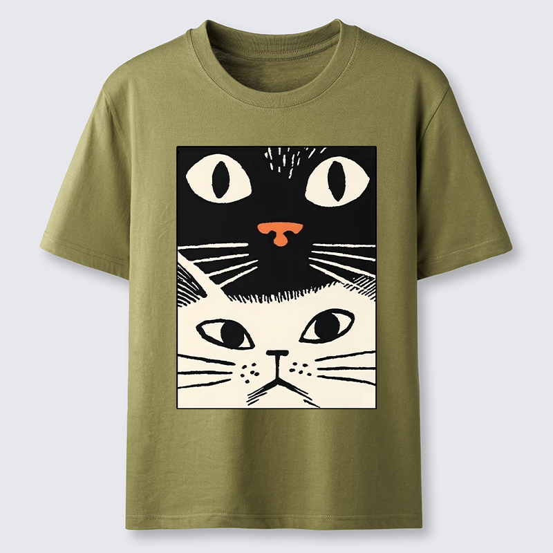Tokyo-Tiger Black Cat And White Cat Classic T-Shirt