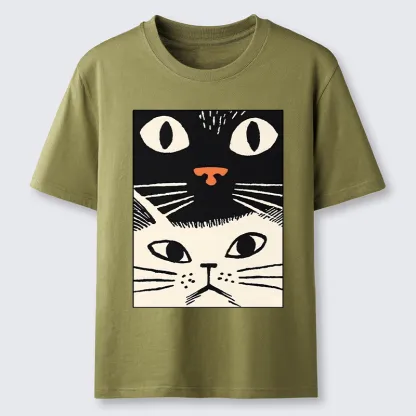 Tokyo-Tiger Black Cat And White Cat Classic T-Shirt