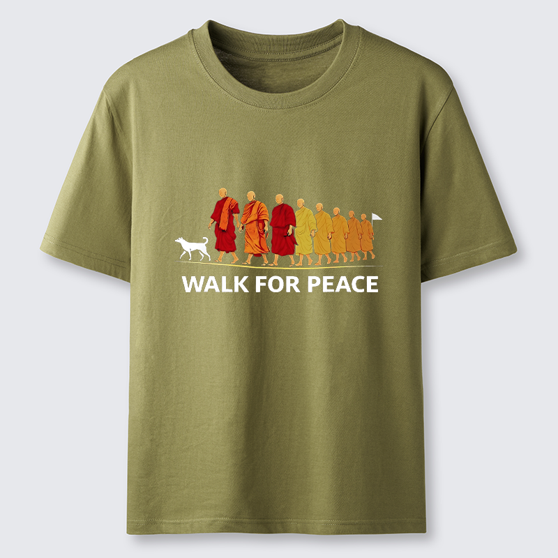 Tokyo-Tiger Walk For Peace Monks And Dog Classic T-Shirt