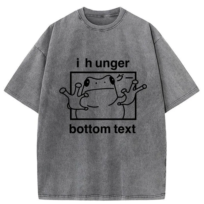 Tokyo-Tiger Funny Frog I Hunger Washed T-Shirt