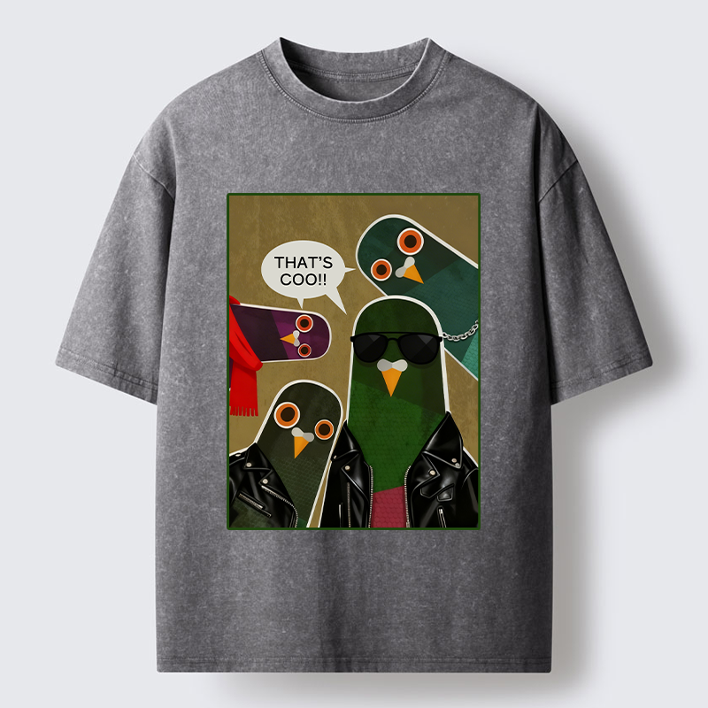 Tokyo-Tiger Cool Pigeon Washed T-Shirt