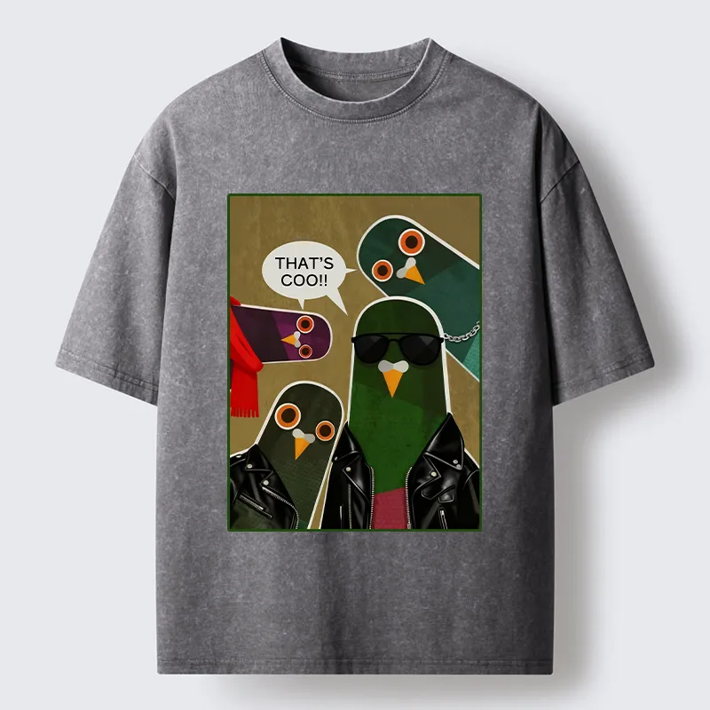 Tokyo-Tiger Cool Pigeon Washed T-Shirt