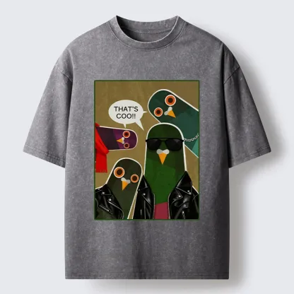 Tokyo-Tiger Cool Pigeon Washed T-Shirt