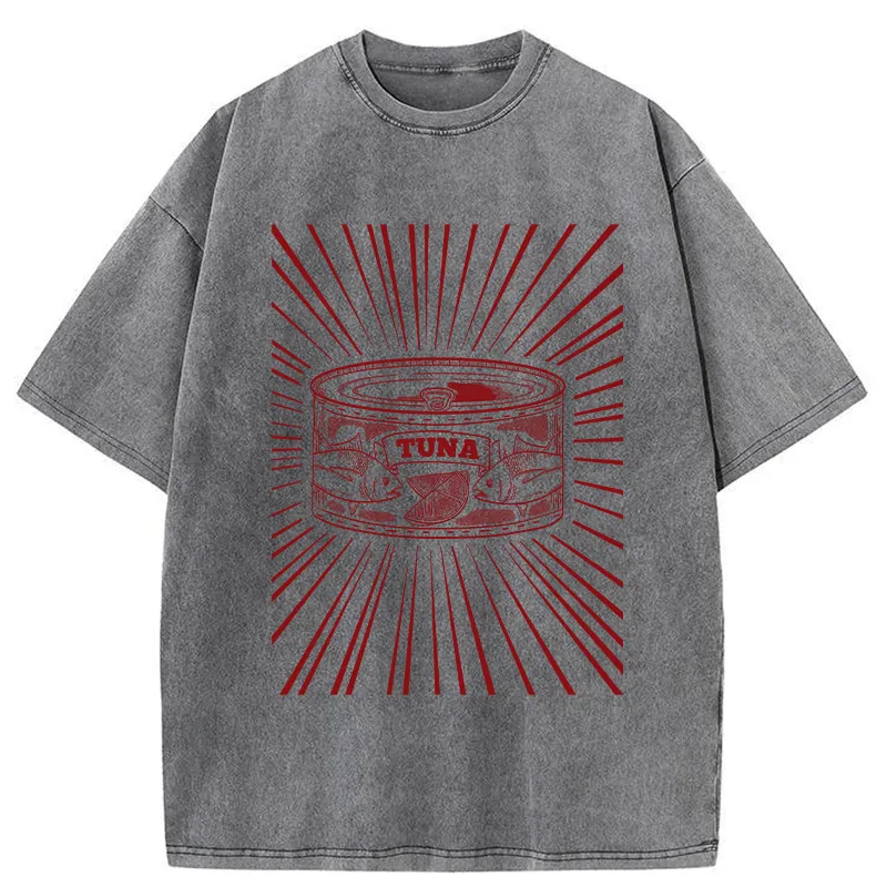 Tokyo-Tiger Canned Tuna Washed T-Shirt
