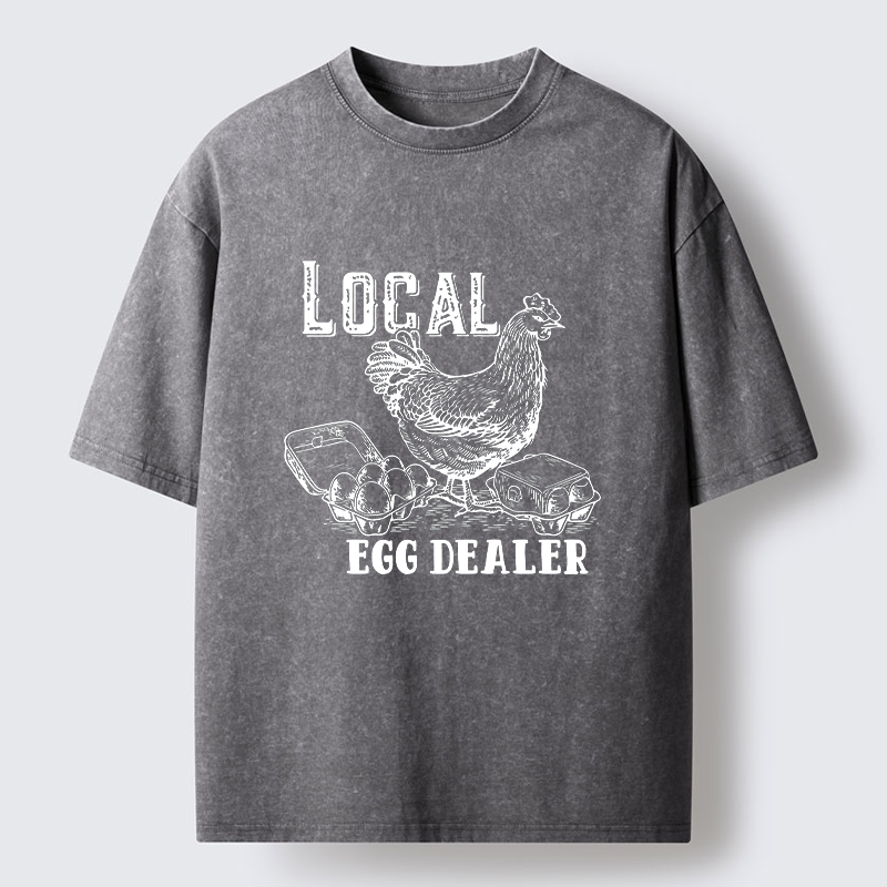 Tokyo-Tiger Easter Egg Supply Washed T-Shirt