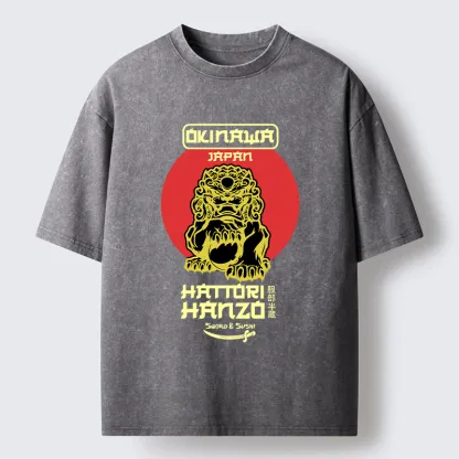 Tokyo-Tiger Hattori Hanzo Sword Washed T-Shirt