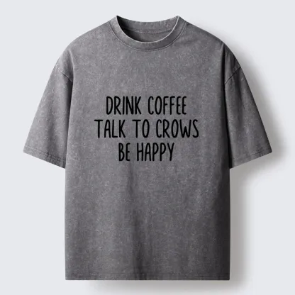 Tokyo-Tiger Happy Life Washed T-Shirt