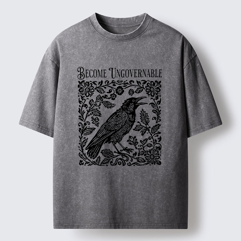 Tokyo-Tiger Wild Crow Washed T-Shirt