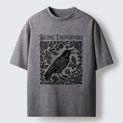 Tokyo-Tiger Wild Crow Washed T-Shirt