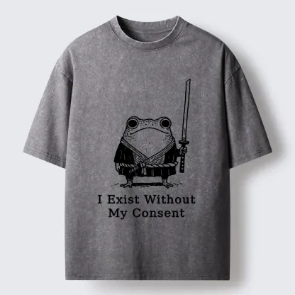 Tokyo-Tiger Frog That Rebel Washed T-Shirt