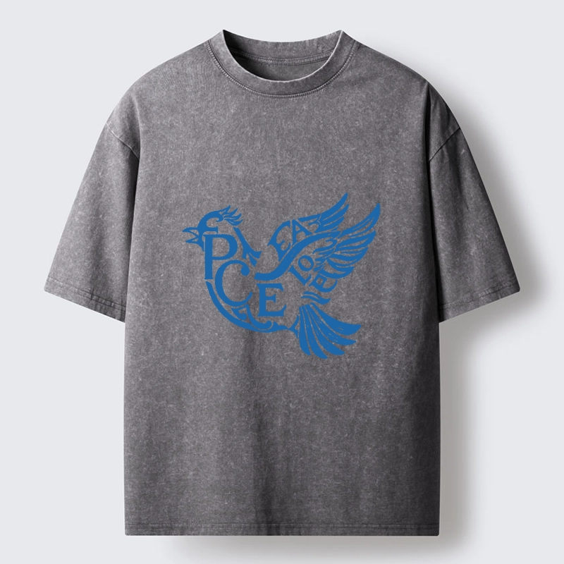 Tokyo-Tiger Peace Dove Washed T-Shirt