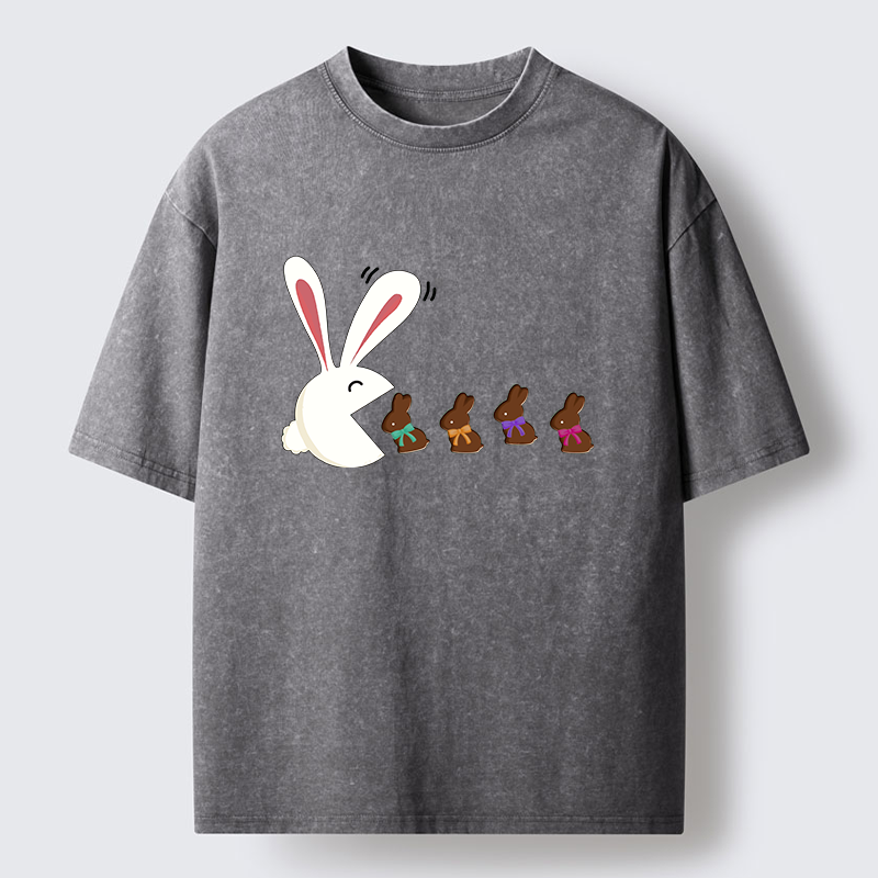 Tokyo-Tiger Fun Of The Easter Bunny Washed T-Shirt