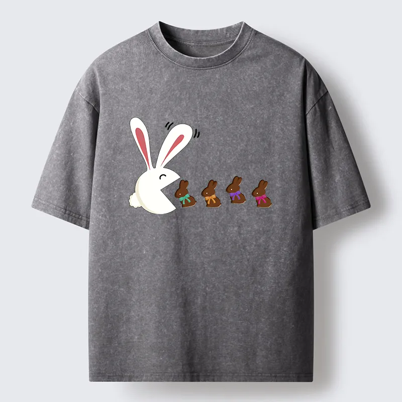 Tokyo-Tiger Fun Of The Easter Bunny Washed T-Shirt