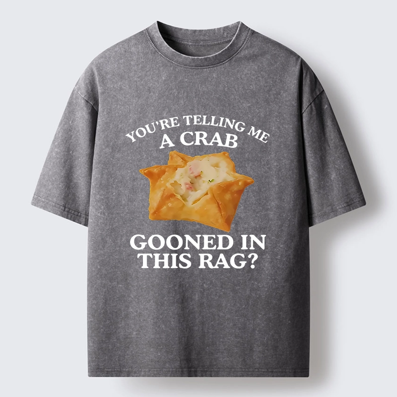 Tokyo-Tiger A Crab in a Crispy Wrap Washed T-Shirt