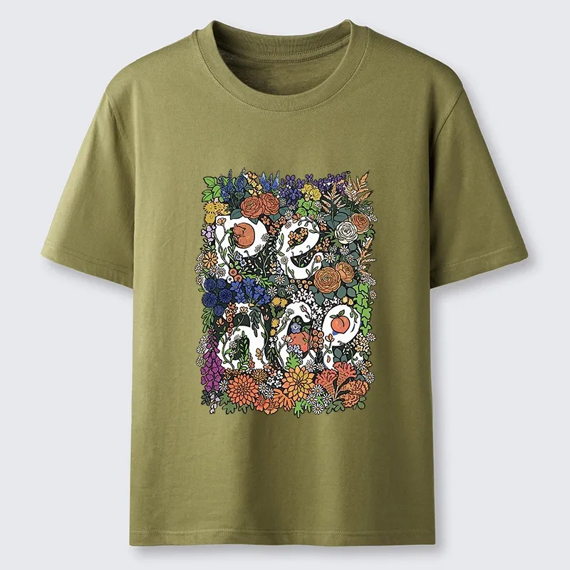 Tokyo-Tiger Peace In Flowers Classic T-Shirt
