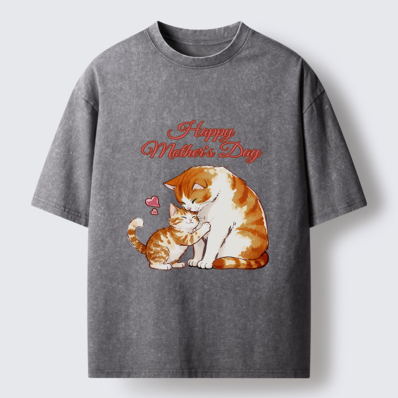 Tokyo-Tiger Love Of Cats Washed T-Shirt