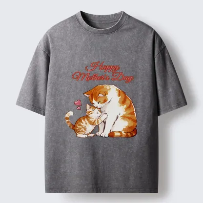 Tokyo-Tiger Love Of Cats Washed T-Shirt