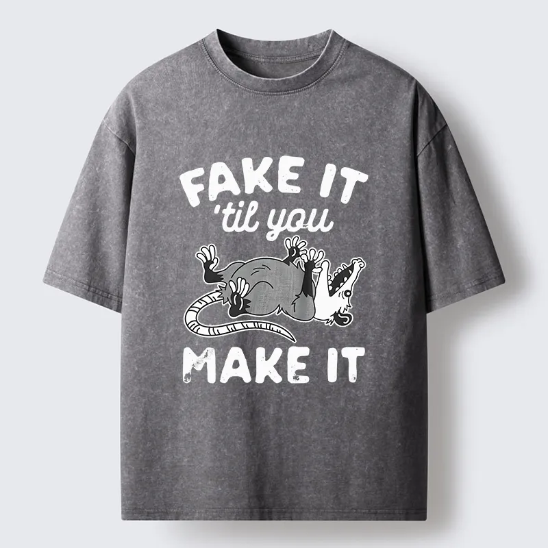 Tokyo-Tiger Pretending To Die Washed T-Shirt